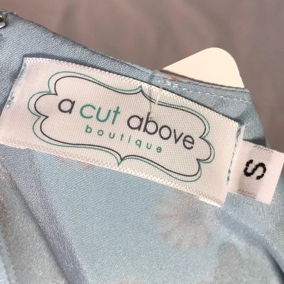 “A Cut Above” Boutique Floral Sheath Dress S NWT - Picture 7 of 9